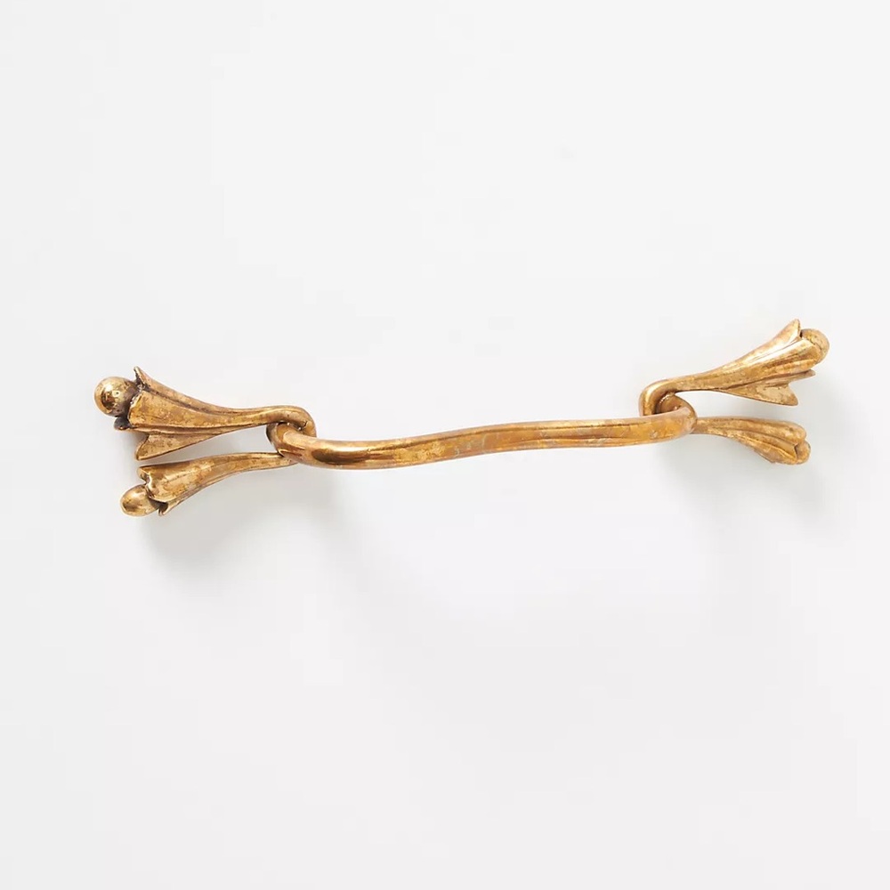 Anthropologie Claudia brass floral handle